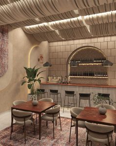 Neo-Arabic Boutique Café Design