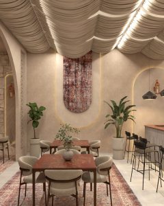 Neo-Arabic Boutique Café Design