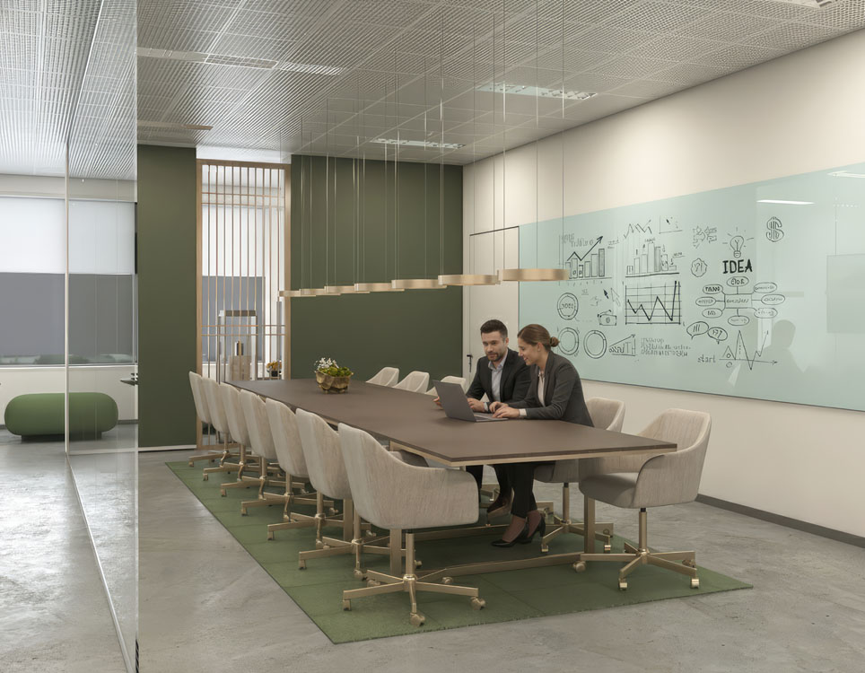 Coworking space design in Norway Modern interior design of a coworking space in Norway