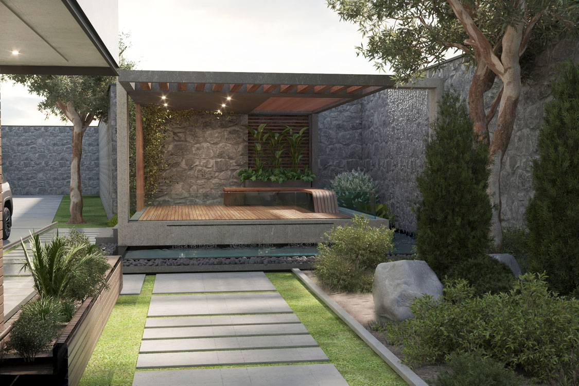Villa green space design