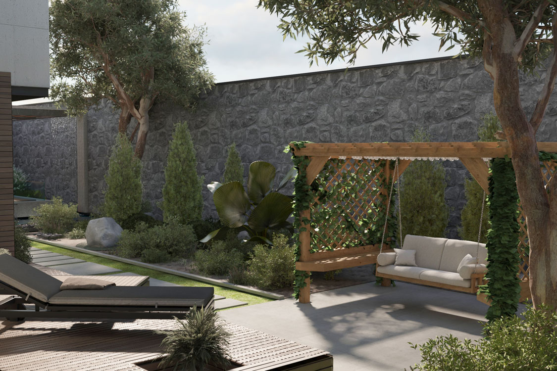 Villa green space design
