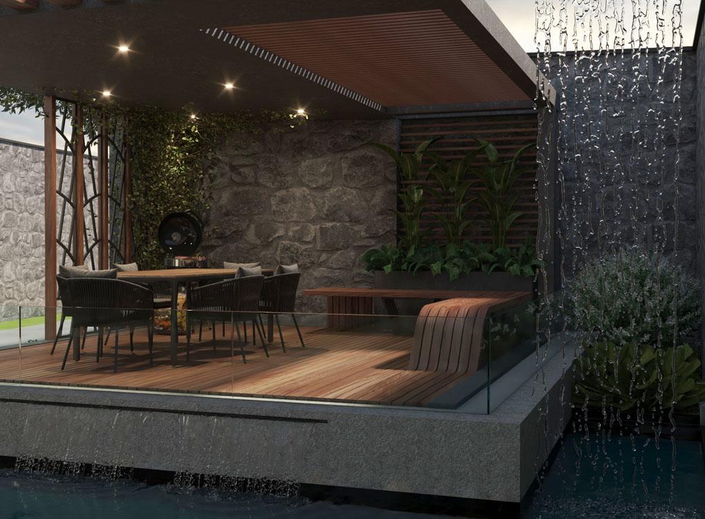 Villa green space design