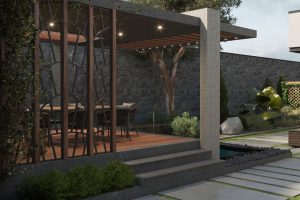 Villa green space design