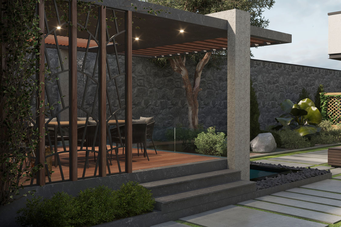 Villa green space design