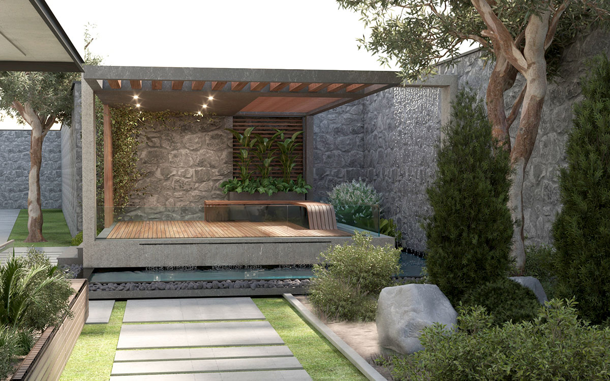 Villa green space design