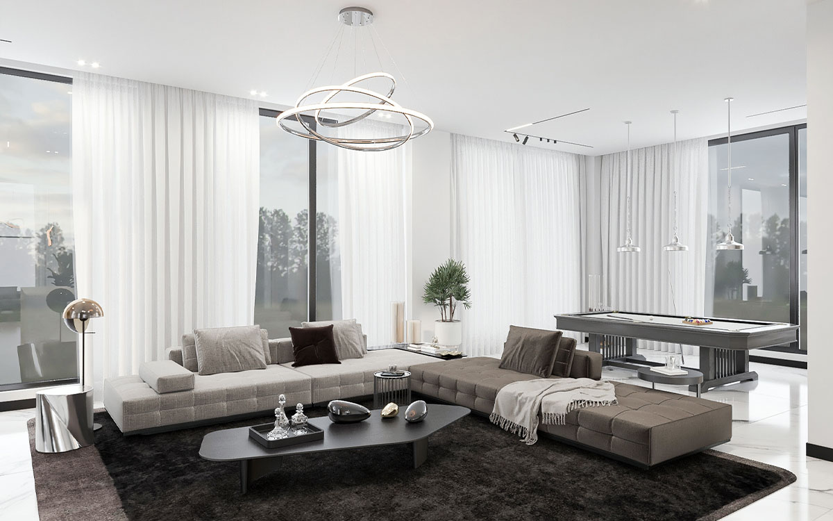 Luxury villa interior design