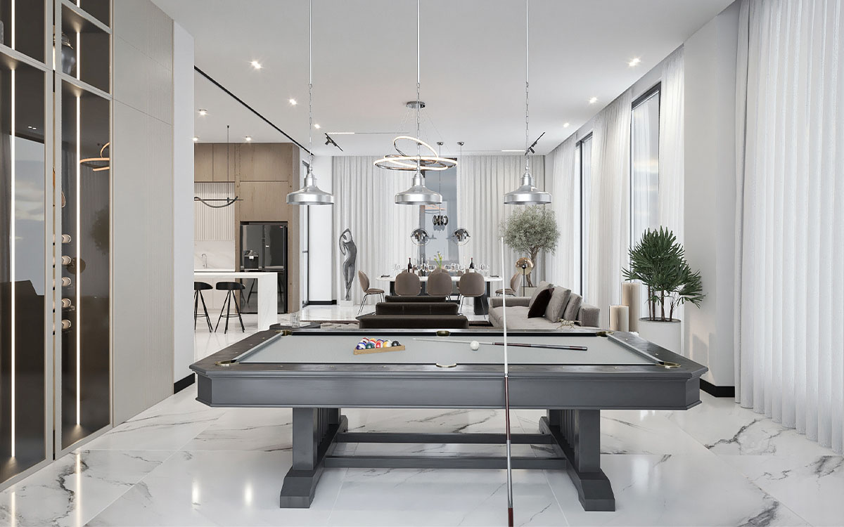 Luxury villa interior design