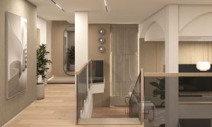 Residential interior design with Japandi design style