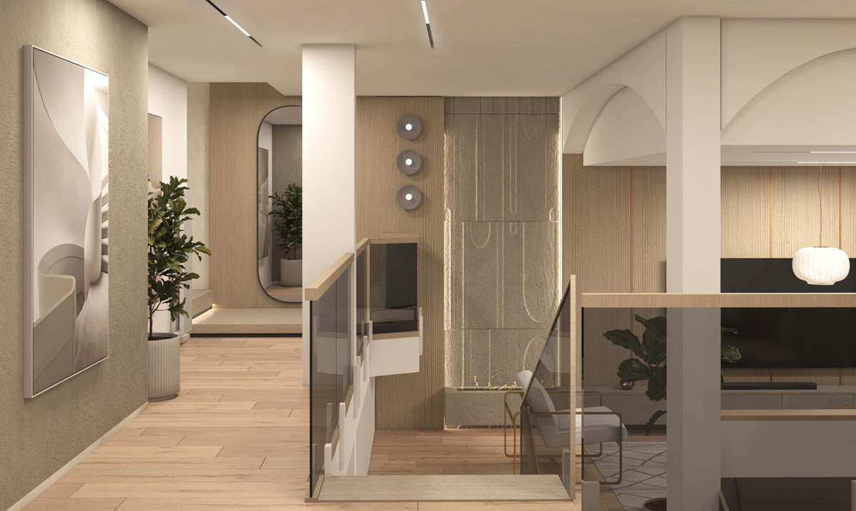 Residential interior design with Japandi design style