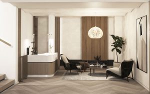 Residential interior design with Japandi design style